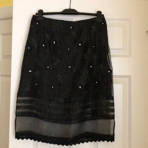 Coach Embellished Shear Skirt NWT Size 4